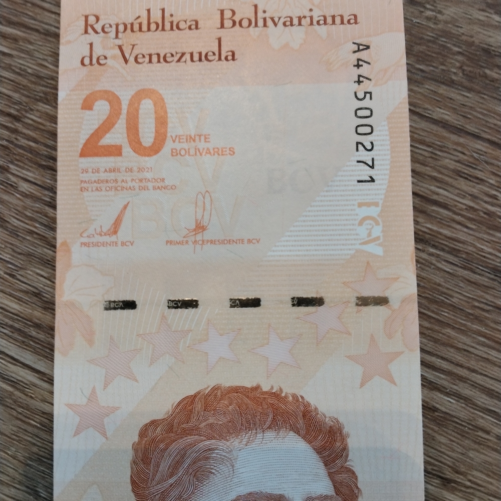 VENEZUELA 20 Million Dollars BANKNOTE Foreign Currency YEAR 2021 Simon B…